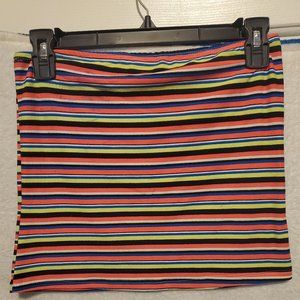 Women's Small Multicolored Stripped tube top